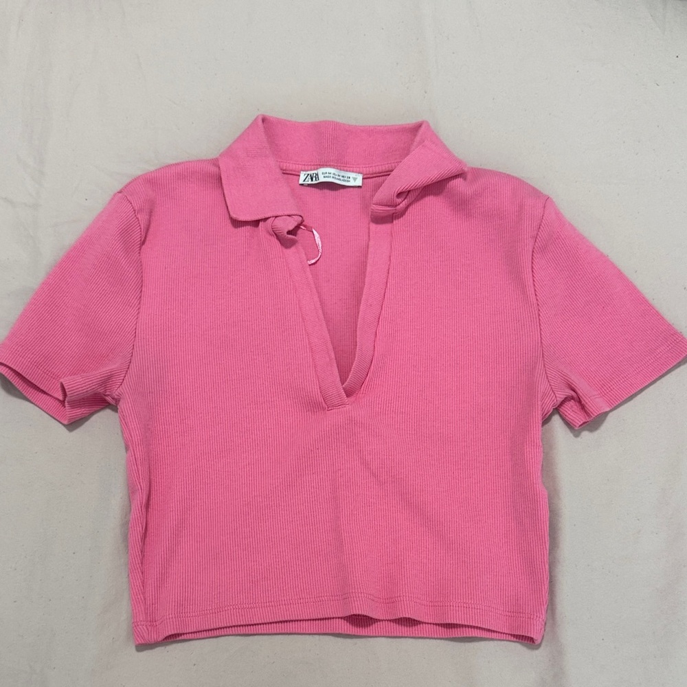 Zara Pink Crop Top